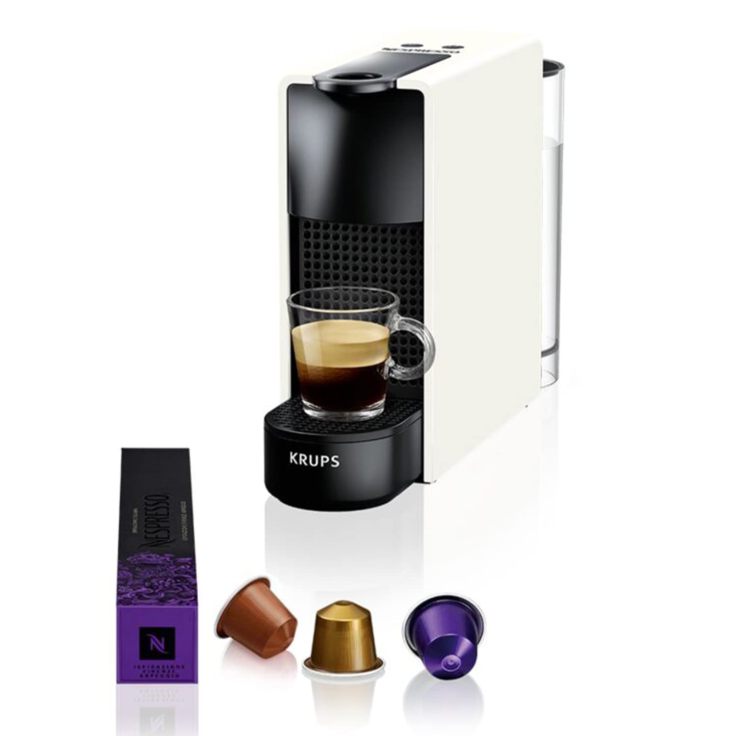 Kivaro Machine à Café Essenza Mini Blanche Cafetière Capsule de Café
