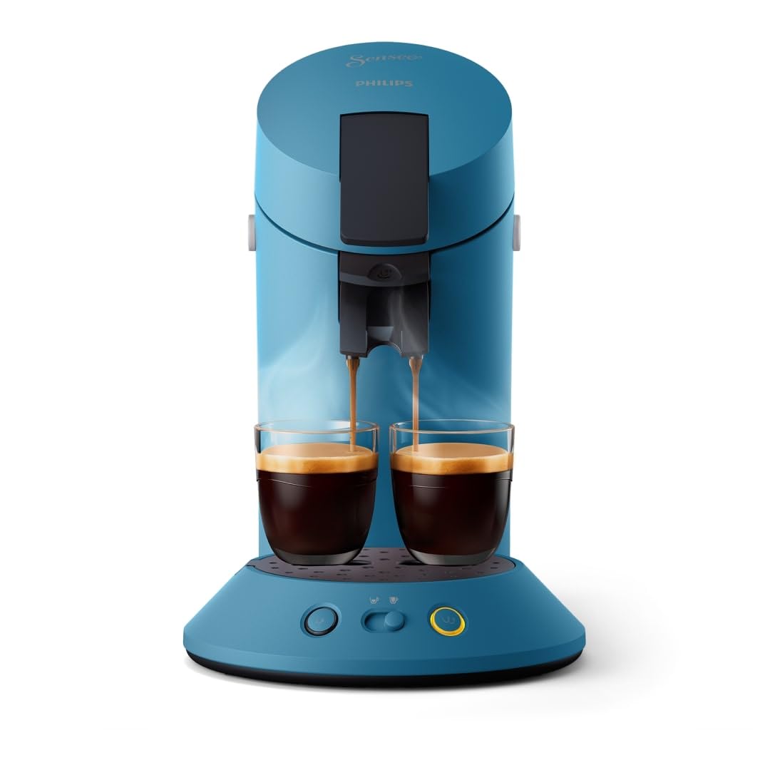 Kivaro Senseo Original Plus Machine à café à dosettes Bleu Paon CSA210/00