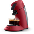 Kivaro SENSEO Original Plus Machine à Café à Dosettes, Rouge CSA210/91
